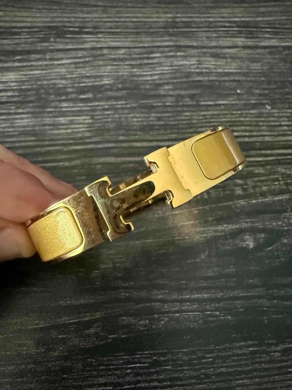 Designer H Clic Honey Yellow and Gold Fashion Bracelet